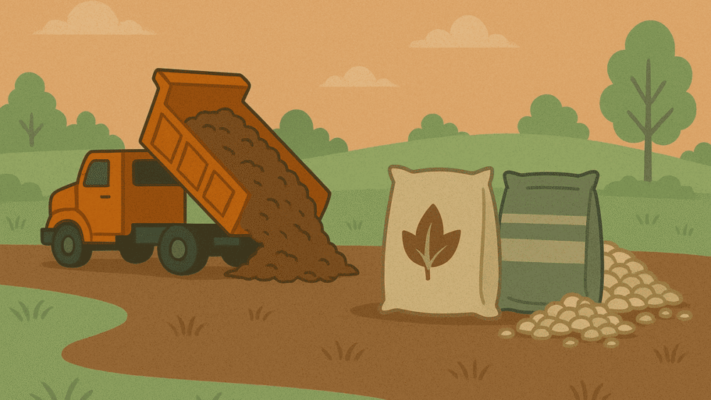 Bulk Landscaping Materials vs Bagged Products